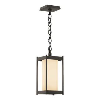 Buy coastal-dark-smoke-with-opal-glass-gg-glass-and-white-shade Cela Hanging Lanterns by Hubbardton Forge