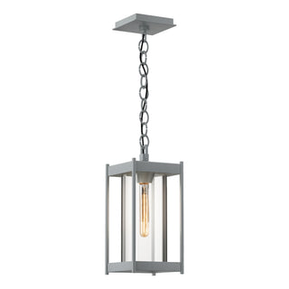 Buy coastal-burnished-steel-with-clear-glass-zm-glass-and-clear-shade Cela Hanging Lanterns by Hubbardton Forge