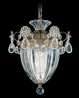 Buy antique-silver-with-clear-crystals-from-swarovski-glass-and-clear-shade Bagatelle Mini Pendant by Schonbek