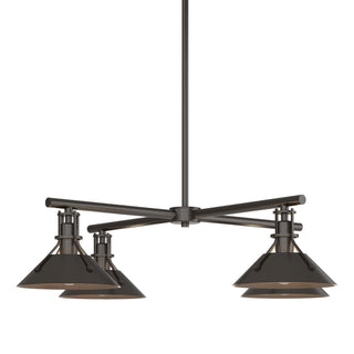 Buy coastal-oil-rubbed-bronze-and-amber-brown-shade Henry Pendant by Hubbardton Forge