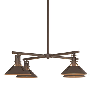 Buy coastal-bronze-and-amber-brown-shade Henry Pendant by Hubbardton Forge