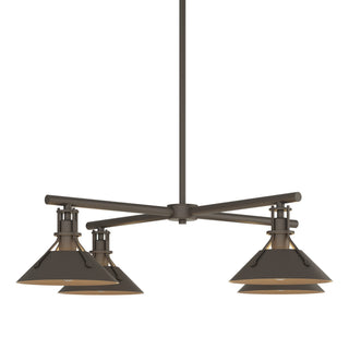 Buy coastal-dark-smoke-and-amber-brown-shade Henry Pendant by Hubbardton Forge