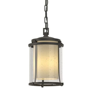 Buy coastal-natural-iron-with-seeded-glass-with-opal-diffuser-zs-glass-and-clear-seedy-shade Meridian Hanging Lanterns by Hubbardton Forge