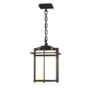 Buy coastal-black-with-opal-glass-gg-glass-and-white-shade Tourou Hanging Lanterns by Hubbardton Forge