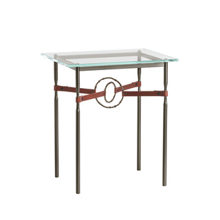 Buy oil-rubbed-bronze-with-glass-top-va-glass Equus Side Table by Hubbardton Forge