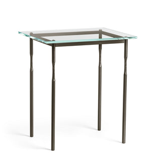 Buy oil-rubbed-bronze-with-glass-top-va-glass Senza Side Table by Hubbardton Forge