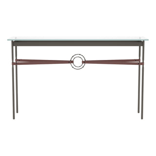 Buy dark-smoke-with-glass-top-va-glass Equus Console Table by Hubbardton Forge