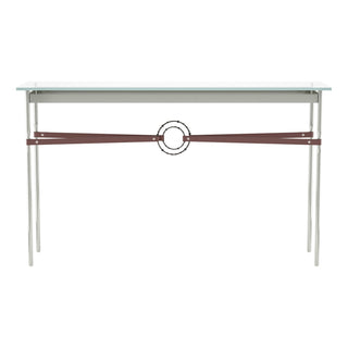Buy sterling-with-glass-top-va-glass Equus Console Table by Hubbardton Forge