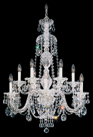 Buy aurelia-with-clear-heritage-crystal-glass Sterling Chandelier by Schonbek