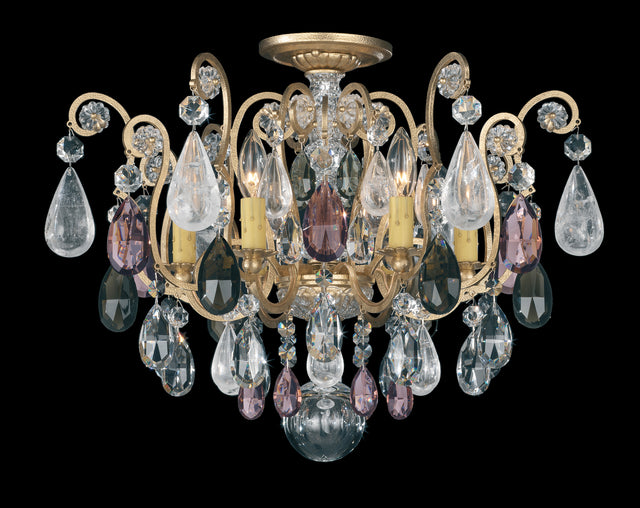 Renaissance Rock Crystal Semi-Flush Mount Ceiling Light by Schonbek
