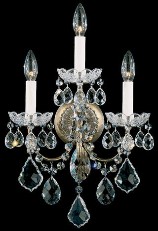 Buy antique-silver-with-heritage-crystal-glass New Orleans Outdoor (Damp) Sconce by Schonbek