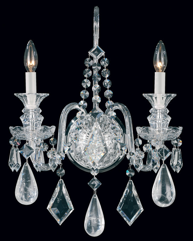 Hamilton Rock Crystal Outdoor (Damp) Sconce by Schonbek