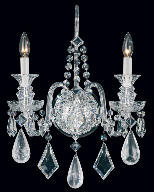 Hamilton Rock Crystal Outdoor (Damp) Sconce by Schonbek