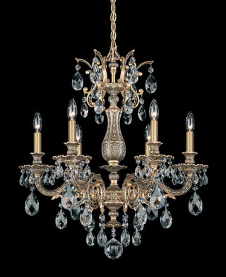 Buy etruscan-gold-and-clear-shade Milano Chandelier by Schonbek