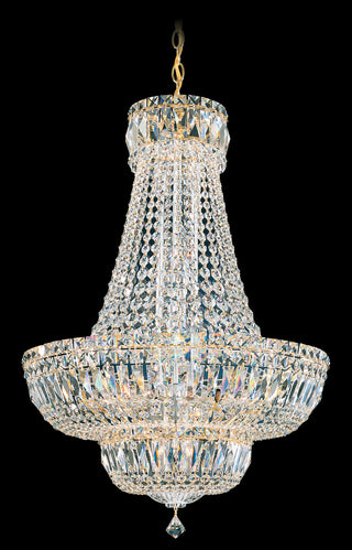 Buy polished-silver-and-clear-shade Petit Crystal Deluxe Pendant by Schonbek