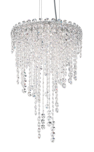 Buy polished-stainless-steel-and-clear-shade Chantant Pendant by Schonbek