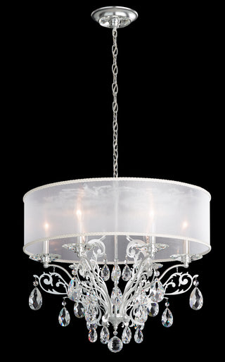 Buy etruscan-gold-with-shade-hardback-white-glass Filigrae Chandelier by Schonbek