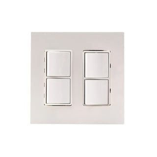 Buy white Dual Duplex Switch Wall Plate And Gang Box by Eurofase