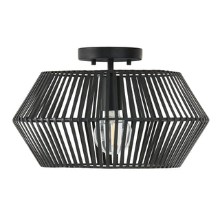 Buy matte-black-and-black-shade Kaiya Semi Flush Mount Light by Capital Lighting