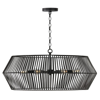 Buy matte-black Kaiya Chandelier by Capital Lighting