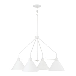Buy matte-white Alden Chandelier by Capital Lighting