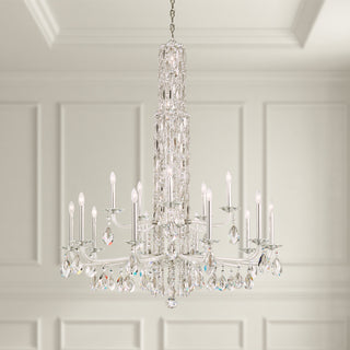 Buy heirloom-gold-and-clear-shade Siena Chandelier by Schonbek