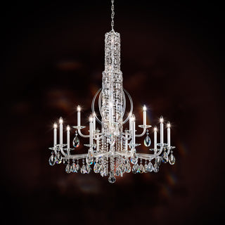 Buy polished-stainless-steel-with-crystal-heritage-crystal-glass-and-clear-shade Siena Chandelier by Schonbek