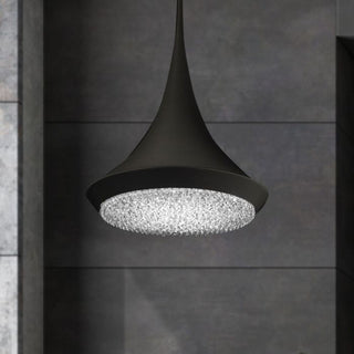 Buy black-and-clear-shade Verita Outdoor (Damp) Pendant by Schonbek