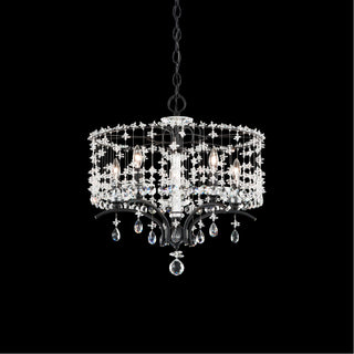 Buy antique-silver-and-clear-shade Bella Rose Chandelier by Schonbek