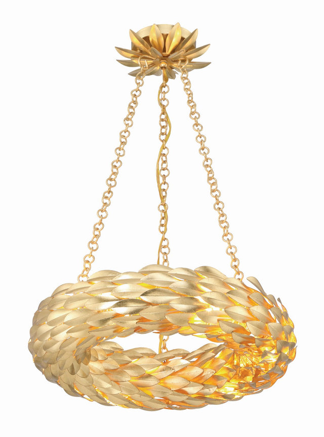 Broche Outdoor (Damp) Chandelier by Crystorama