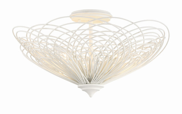 Doral Outdoor (Damp) Semi-Flush Mount Ceiling Light by Crystorama