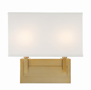 Buy vibrant-gold-and-white-shade Durham Outdoor (Damp) Wall Sconce by Crystorama