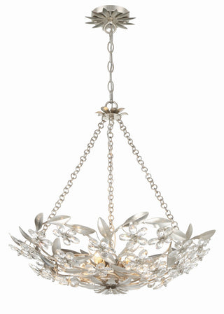 Buy antique-silver Marselle Outdoor (Damp) Chandelier by Crystorama