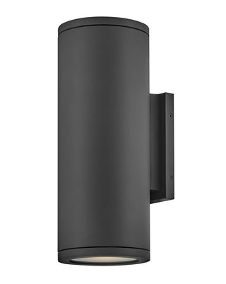 Buy black-with-etched-lens-glass-and-frosted-shade Silo Outdoor (Wet) Wall Lantern by Hinkley