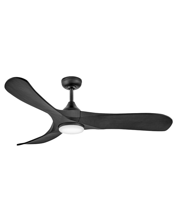 3-Blades Swell Illuminated Outdoor (Damp) Ceiling Fan with Light by Hinkley