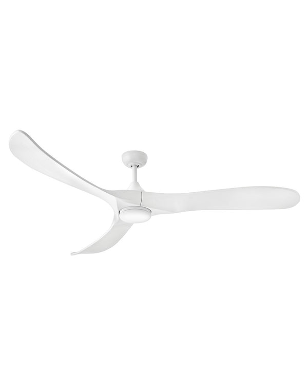 3-Blades Swell Illuminated Outdoor (Damp) Ceiling Fan with Light by Hinkley