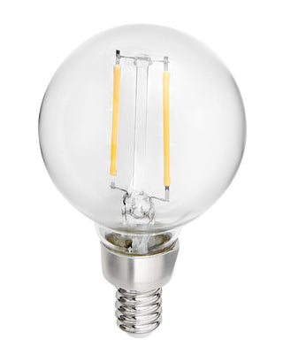 Globe 2 Watt Candelabra LED 120V Outdoor (Damp)LED 2400k Light Bulb by Hinkley