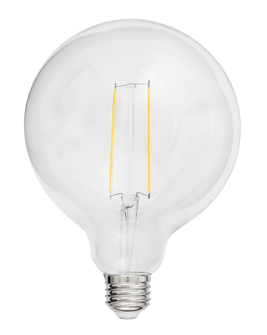 Globe 2 Watt Medium E26 120V Outdoor (Damp) LED 2400k Light Bulb by Hinkley – Finish: Clear – CRI: 90 – Hinkley-E26G402247CL