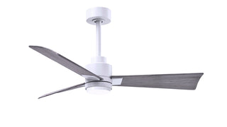 Buy matte-white-finish-with-barn-wood-tone-blades Alessandra - LK Ceiling Fan by Matthews Fan Company
