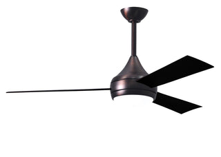 Buy brushed-bronze-finish-with-gloss-white-blades Donaire Ceiling Fan by Matthews Fan Company