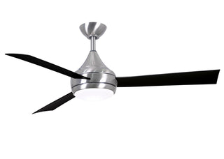 Buy brushed-stainless-finish-with-matte-black-blades Donaire Ceiling Fan by Matthews Fan Company