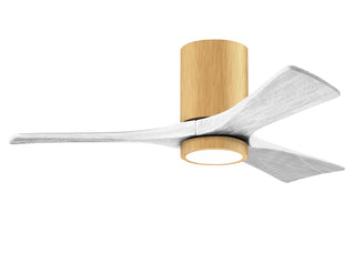 Buy light-maple-finish-with-matte-white-blades Irene-HLK Hugger Ceiling Fan by Matthews Fan Company