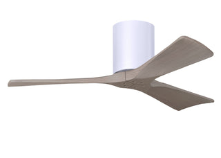 Buy matte-white-finish-with-gray-ash-tone-blades Irene-H Hugger Ceiling Fan by Matthews Fan Company