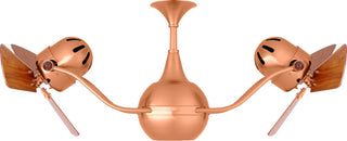 Buy brushed-copper-finish-with-mahogany-tone-blades Vent-Bettina Ceiling Fan by Matthews Fan Company