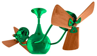 Buy green-finish-with-mahogany-tone-blades 6-Blades Vent-Bettina Matthews Fan Company by Matthews Fan Company