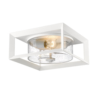 Buy natural-white-with-seeded-glass-glass-and-clear-seedy-shade Smyth Flush Mount Ceiling Light by Golden
