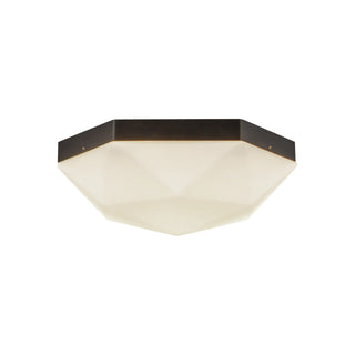 Buy matte-black-opal-glass Krysta Flush Mount Ceiling Light by Alora