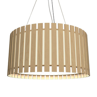 Buy maple Slatted Outdoor (Damp) Pendant by Accord Lighting