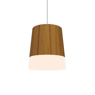 Buy teak Conical Outdoor (Damp) Pendant by Accord Lighting