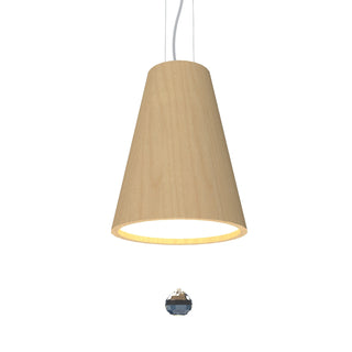 Buy maple-and-white-shade Conical Outdoor (Damp) Pendant by Accord Lighting